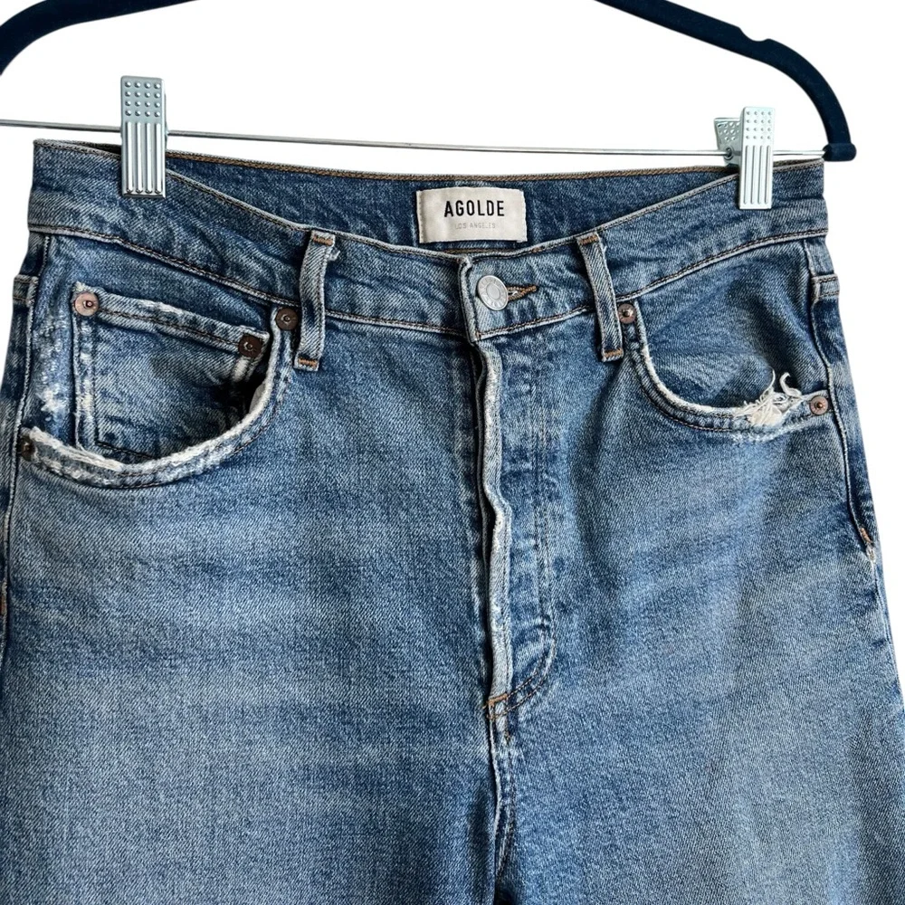 AGOLDE Riley High Rise Straight Crop Jeans - Picture 4 of 9